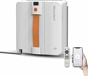 Mamibot W120-DP Window Cleaning Robot for High-Rise Glass - 3200Pa Strong Suction, Multiple Cleaning Modes,4 Water Spray Nozzles,Edge Detection Technology,App&Remote Control(Orange)