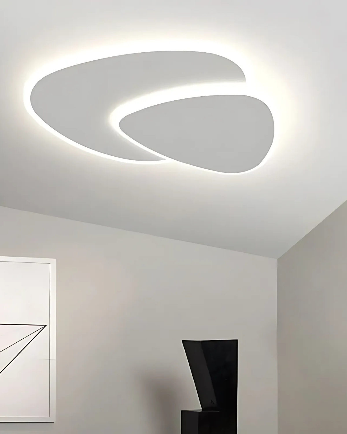 Japandi Flowing LED Ceiling Light