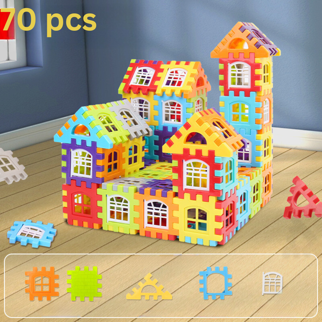 Kids Montessori Transparent Window Building Blocks Set