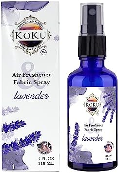 Lavender Air Freshener - Room Spray - Odor Eliminator - Deodorizer - Car Air Freshener - Home Spray - Linen Spray - Fabric Refresher - Non-Toxic - Alcohol Free – Made in USA - 4 Oz