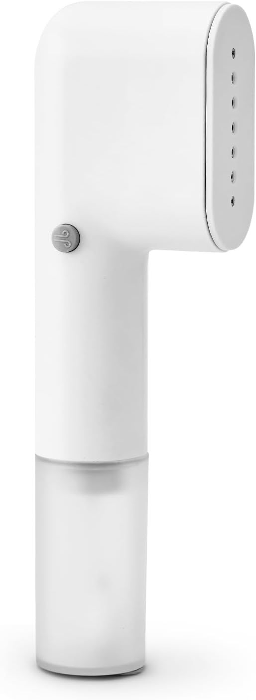 Travel Steamer for Clothes, Fashion Portable Handheld Garment Steamer, 15S Heat Up, Travel Size Steamer ＆ Iron 2 In 1, 1.1lbs, Fabric Wrinkle Remover for All Clothes, White