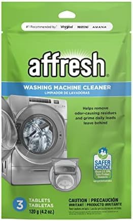 Affresh Washing Machine Cleaner, Cleans Front Load and Top Load Washers, Including HE, 3 Tablets (Pack of 6)