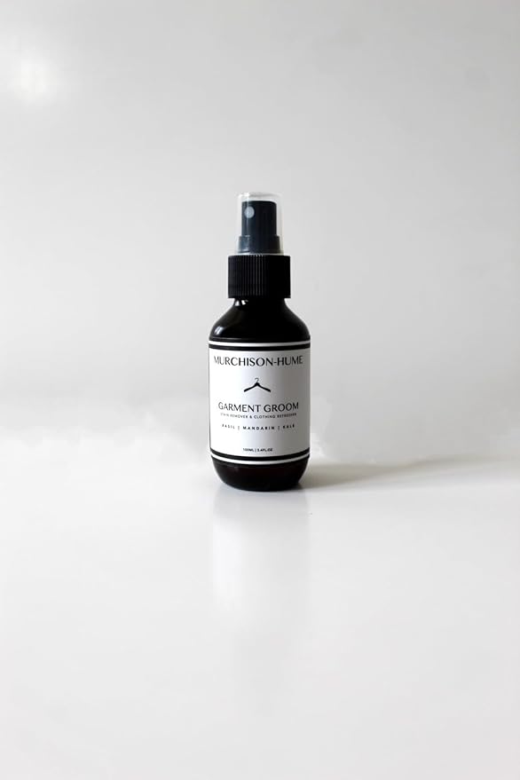 Murchison-Hume Garment Groom Fabric Freshener, Air Freshener, Odor Fighter, Laundry Treatment and Stain Remover, Basil Mandarin Kale