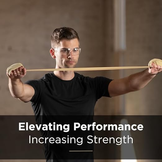 THERABAND Resistance Bands, 6 Yard Roll Professional Latex Elastic Band For Upper Body, Lower Body, & Core Exercise, Physical Therapy, Pilates, Home Workouts, & Rehab, Tan, Extra Thin, Level 1