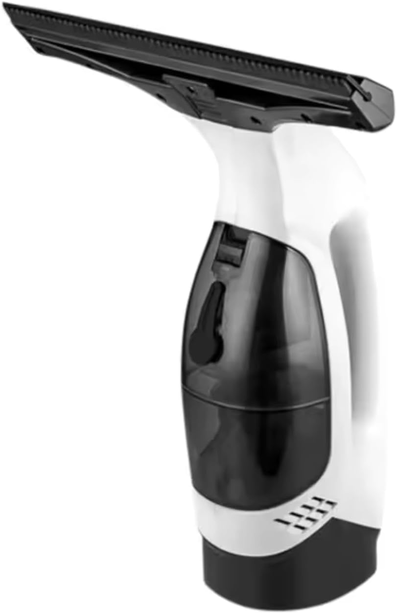 Cordless Electric Window Vacuum Cleaner – Rechargeable Vacuum – Lightweight Plastic Glass Cleaner for Windows, Mirrors, Tiles, Shower & Car