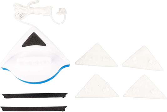 Universal Glass Cleaning Tool 20 30mm Magnetic Window Cleaner High Exterior Window Glass Cleaner Double Sided Strong Magnetic Window Cleaner Safe and Anti Falling (3-8mm)