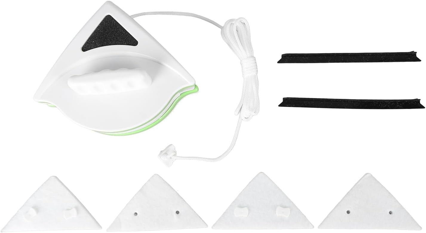 Universal Glass Cleaning Tool 20 30mm Magnetic Window Cleaner High Exterior Window Glass Cleaner Double Sided Strong Magnetic Window Cleaner Safe and Anti Falling (20-30mm)