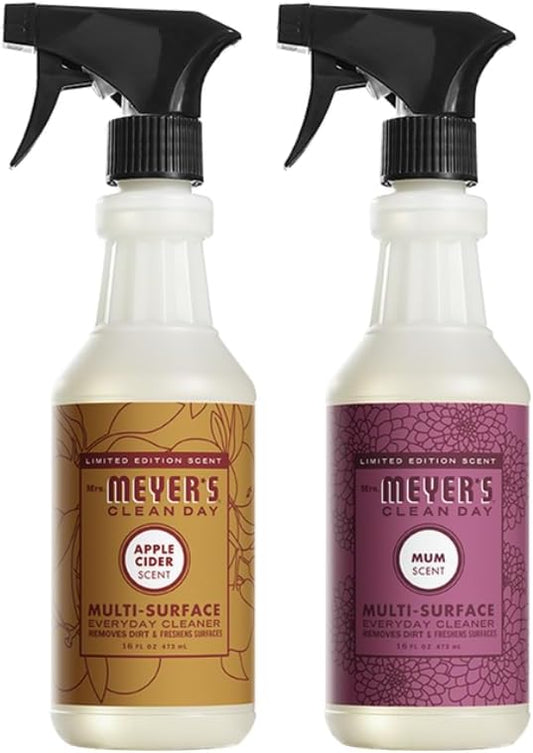 Mrs. MEYER'S CLEAN DAY Variety, 1 Multi-Surface Cleaner, 16 OZ, 1 Multi-Surface Cleaner, 16 OZ, 1 CT (Apple Cider + Mum)
