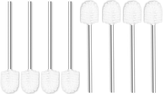 8pcs Toilet Brush Toilet Bowl Brush Set Replacement Heads,Toilet Brush Cleaning with Stiff Bristles for Bathroom.（White）