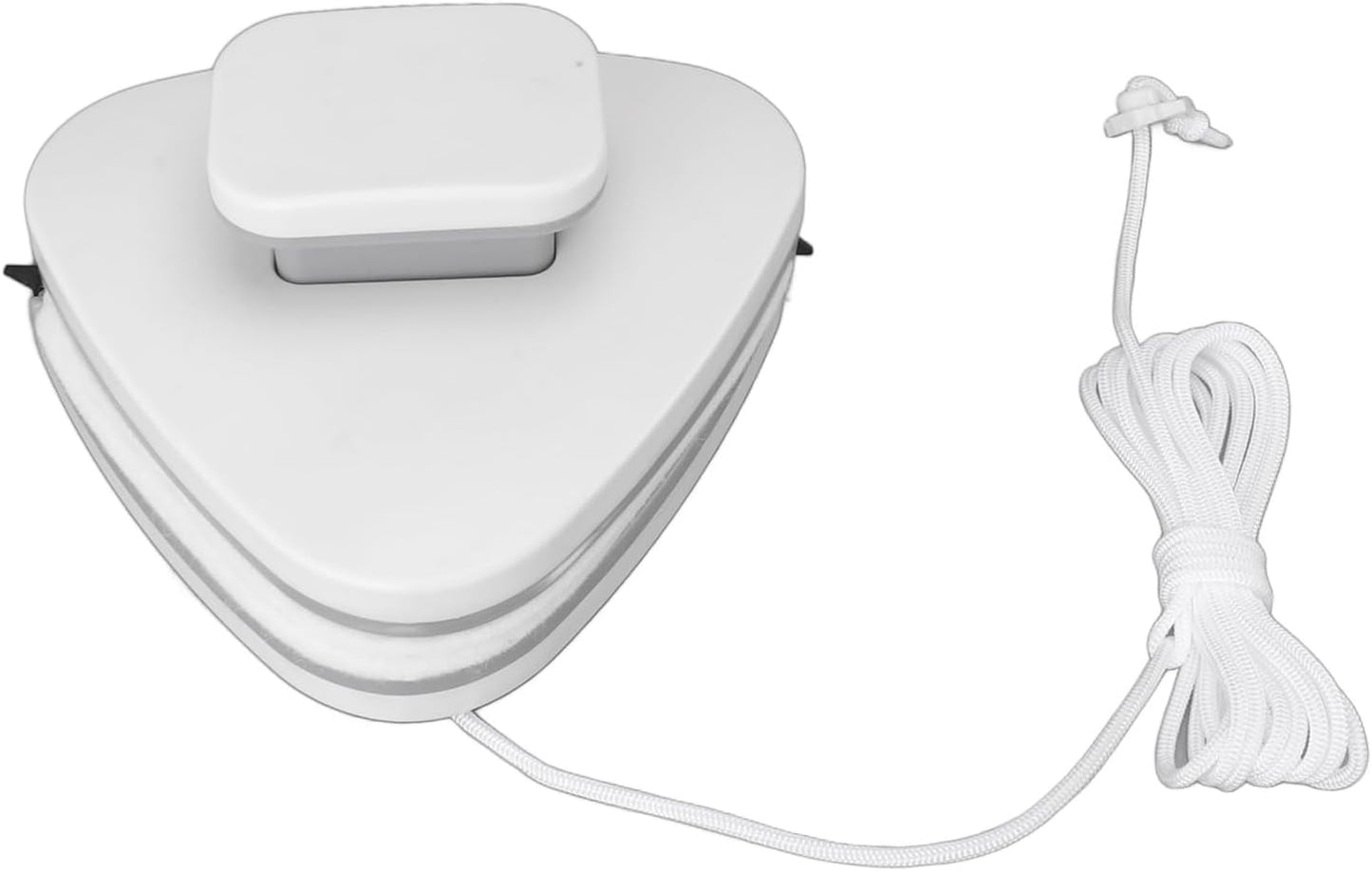 Double Sided Glass Cleaner Magnetic Window Wiper Tool Time Saving Versatile Triangle Shape for Home Office ABS Magnets Silicone High Density Sponge (8-15)