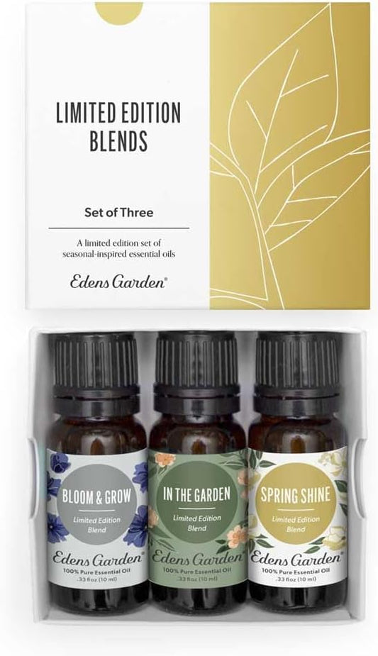 Edens Garden Spring Essential Oils 3 Set – 100% Therapeutic Grade, Fragrance Oil-Free & Undiluted Aromatherapy Blends for Relaxation, Diffusers & Home – Natural Gift for Wellness, 10 ml/ 3 Pack