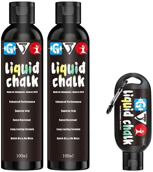 Liquid Chalk Mess-Free Gym Chalk 7’s Quick-Drying for Weightlifting, Gymnastics, Rock Climbing, Pole Dancing Sweat Resistant and Long Lasting for Stronger Hand