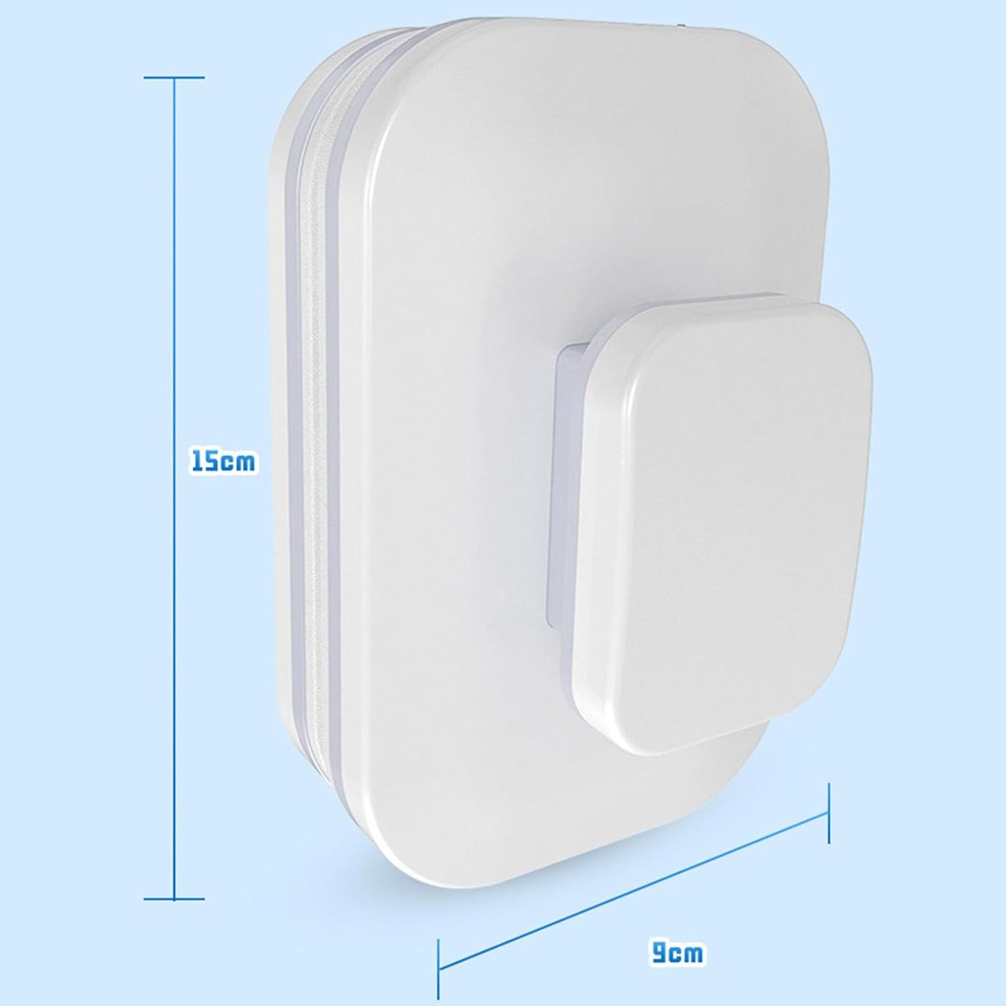 Double Sided Magnetic Window Cleaner,Efficient High Rise Window Cleaning Tool,Magnetic Glass Cleaner,2 Sided Window Cleaning Brush