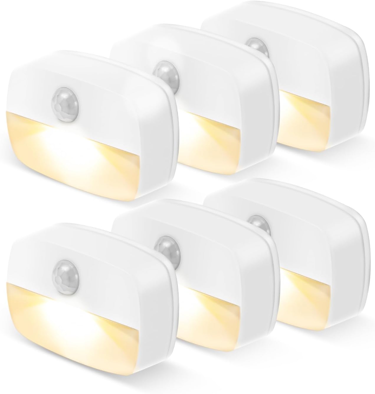 ZISUYU Motion Sensor Light Indoor Led Night Light Stick on Nightlight Battery Operated Lights for Hallway Stair Bathroom Closet Bedroom (Patent Applied)