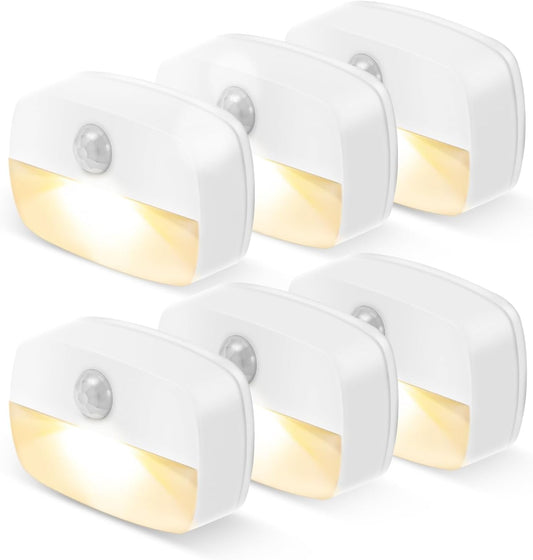 ZISUYU Motion Sensor Light Indoor Led Night Light Stick on Nightlight Battery Operated Lights for Hallway Stair Bathroom Closet Bedroom (Patent Applied)