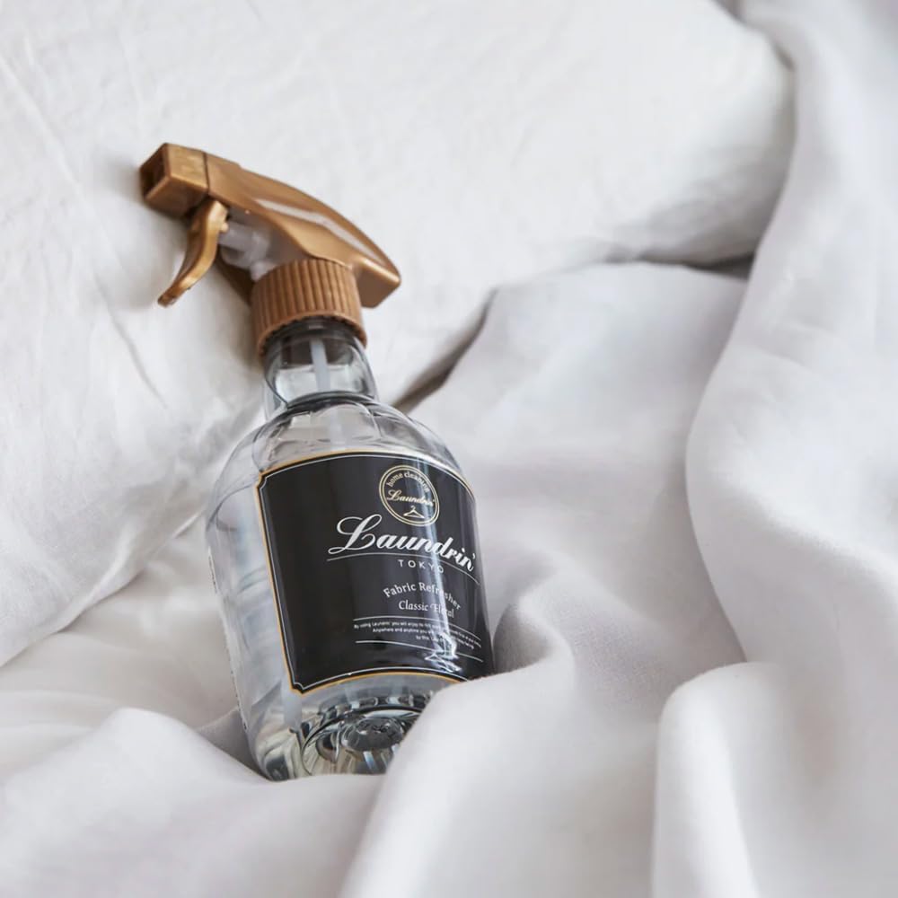 Laundrin Fabric Refresher Spray, Pet Odor Eliminator for Home, Room Essentials Fabric Spray, Odor Removal for Mattress, Curtain, Sofa, Carpet, Furniture, and Bedding - 300ml, Classic Floral