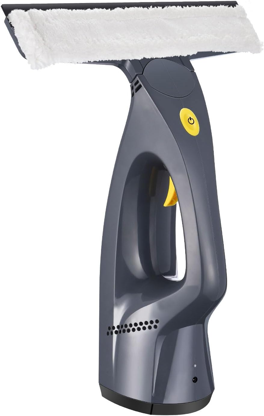 Window Vacuum, Window Vacuum Squeegee, 3 in 1 Cordless Window Vac with Spray/Wipe/Suck up Water,Electric Window Cleaning Tool for Shower Wall Mirror Glass/Car Windshield/Countertop