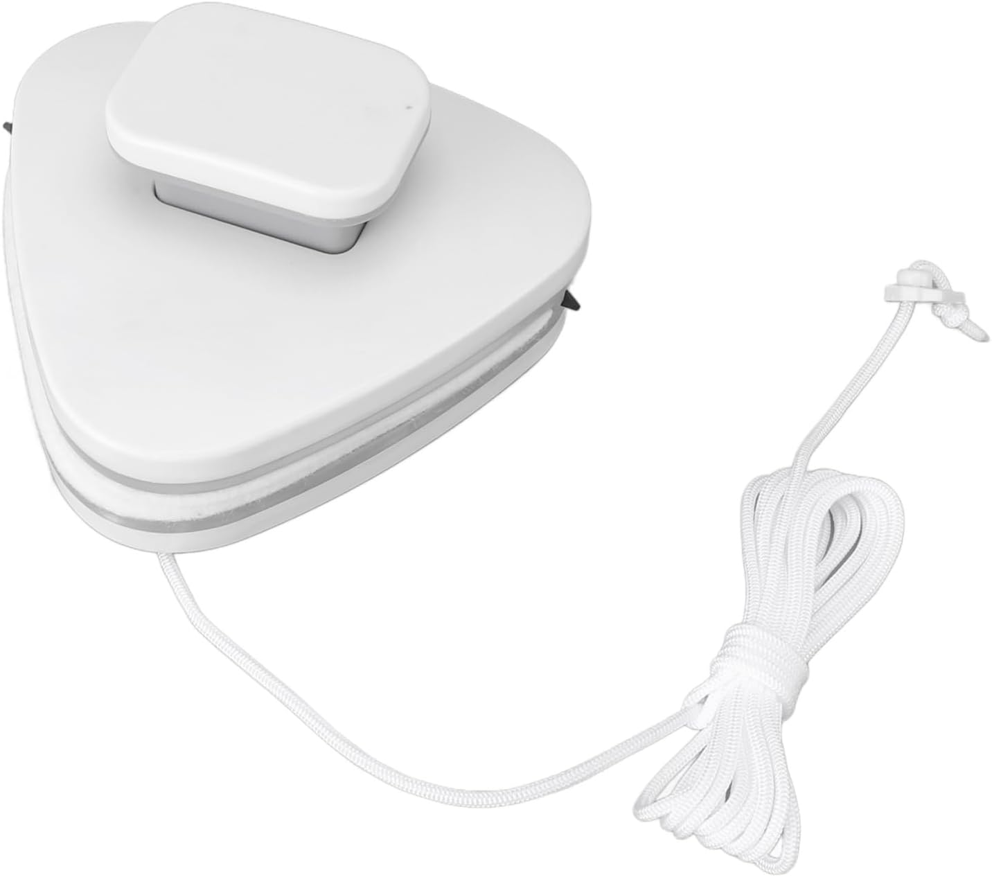 Double Sided Glass Cleaner Magnetic Window Wiper Tool Time Saving Versatile Triangle Shape for Home Office ABS Magnets Silicone High Density Sponge (8-15)