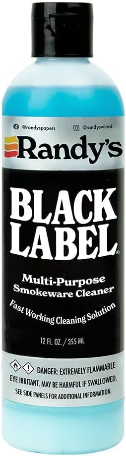Randy's Black Label Cleaner - (12 fl oz) - Best Multipurpose Surface Cleaning Solution for Glass Tops, Metal and Ceramic Surfaces - Glass Top Cleaner for Streak-Free Finish - 1-Pack