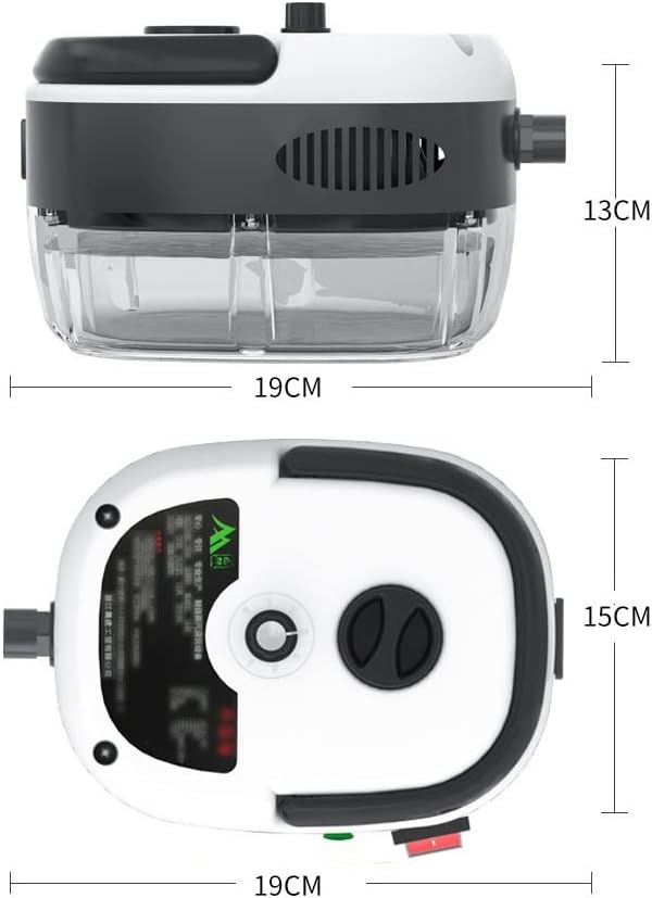 Irishom 2500W Portable Handheld Steam Cleaner High Temperature Pressurized Steam Cleaning Machine with Brush Heads and Gloves for Kitchen Furniture Bathroom Car