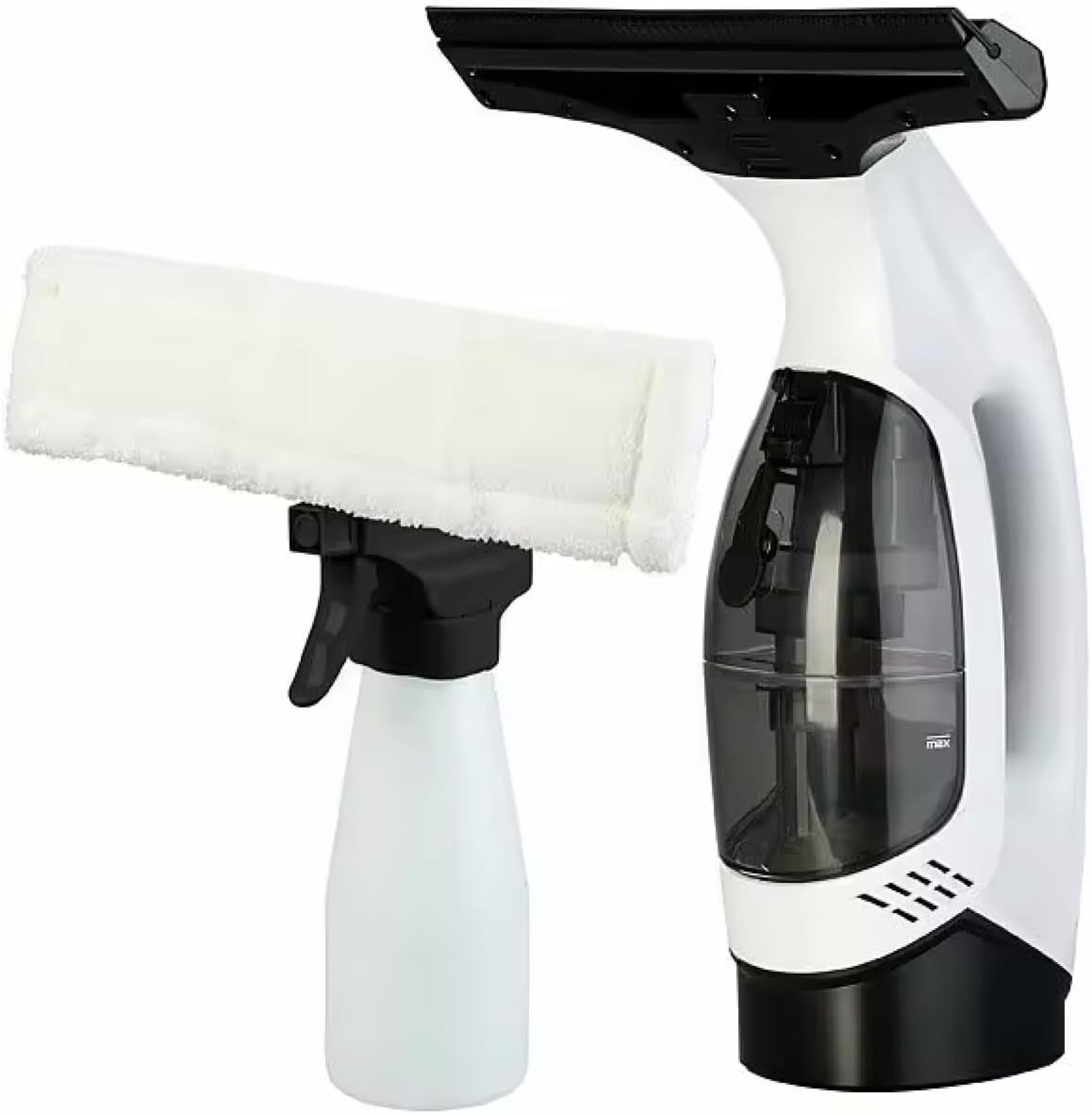 Cordless Electric Window Vacuum Cleaner – Rechargeable Vacuum – Lightweight Plastic Glass Cleaner for Windows, Mirrors, Tiles, Shower & Car