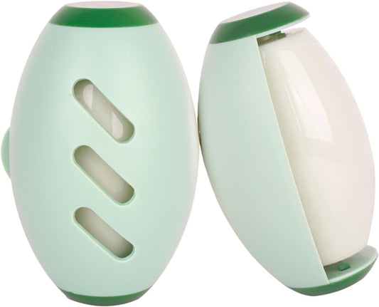 2 Pcs Reusable Lint Roller, Washable Mini Lint Roller Travel Size for Pet Hair, Portable Travel Lint Rollers for Clothes Home Dust Fluffy Hair, Extra Sticky Rollers Balls Pet Hair Remover(Green)