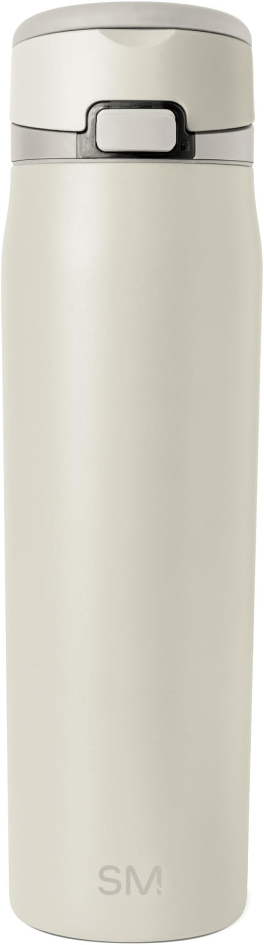 Simple Modern Mesa Loop Water Bottle with Straw | 24oz Cup Holder Friendly Insulated Stainless Steel Bottles for Travel, Sports and School | Cashew