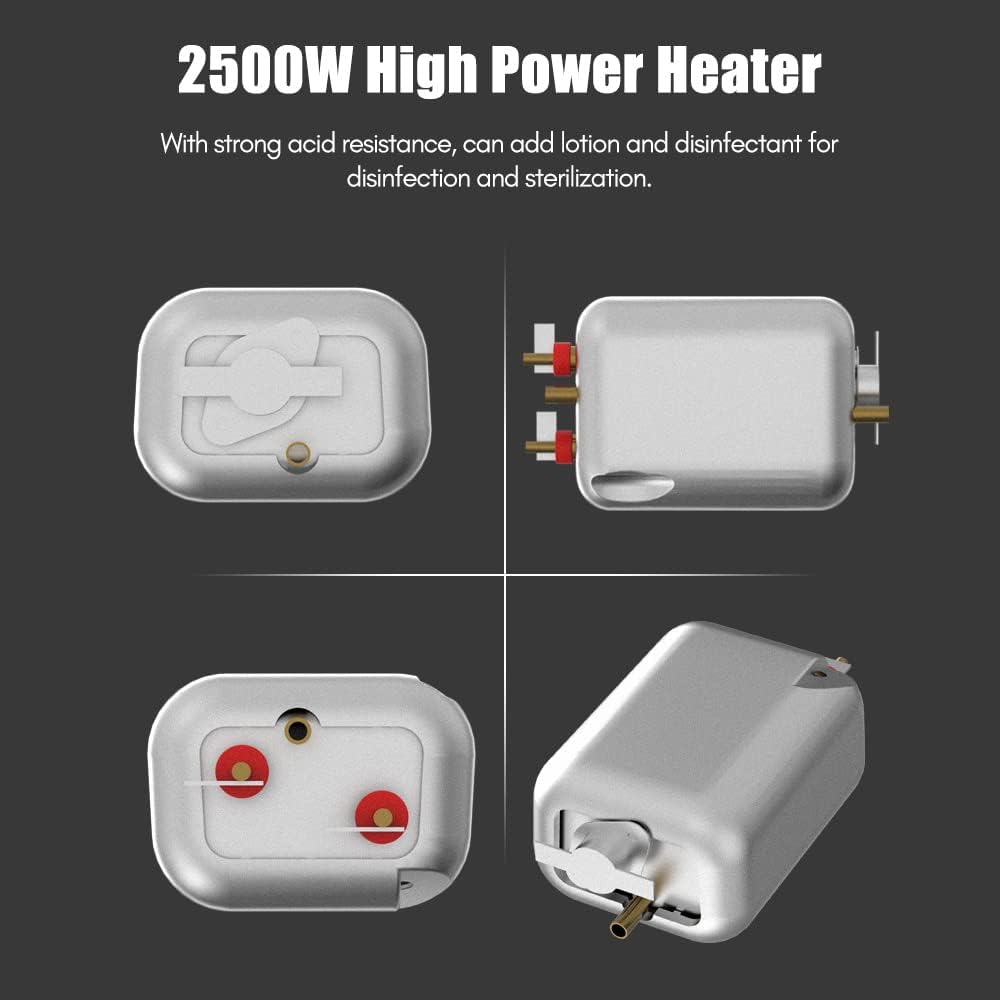 Irishom 2500W Portable Handheld Steam Cleaner High Temperature Pressurized Steam Cleaning Machine with Brush Heads and Gloves for Kitchen Furniture Bathroom Car