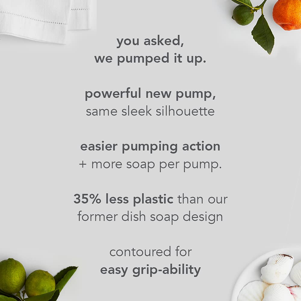 Method Gel Dish Soap, Sea Minerals Scent, Biodegradable Formula, Tough on Grease & Stuck-on Food, Cruelty Free Formula, Made with Recycled Plastic, 18 Fl Oz (Pack of 6)