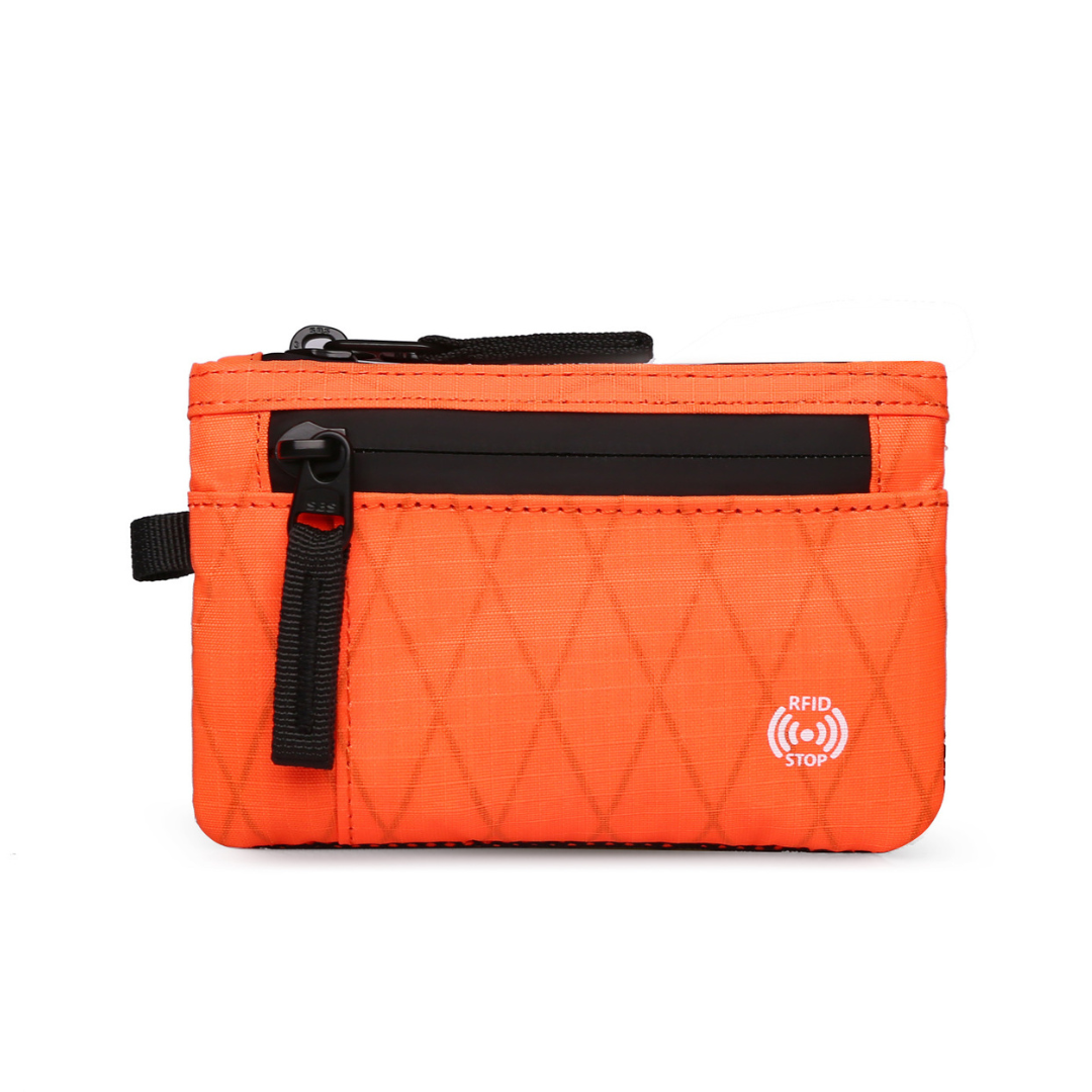 Compact Zip Around RFID Blocking Wallet