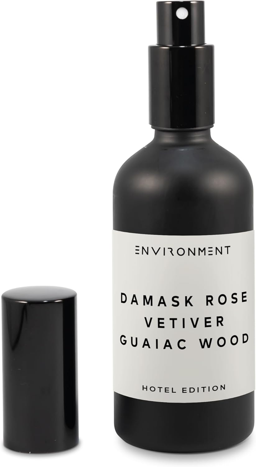 ENVIRONMENT Inspired by 5-Star Resort FMT Room Spray, 100ml Air Freshener (Damask Rose | Vetiver | Guaiac Wood) Home Fragrance Accessories, Room Perfume, Room Deodorizer, Vegan & Cruelty-Free