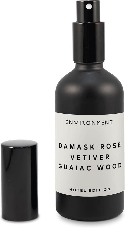 ENVIRONMENT Inspired by 5-Star Resort FMT Room Spray, 100ml Air Freshener (Damask Rose | Vetiver | Guaiac Wood) Home Fragrance Accessories, Room Perfume, Room Deodorizer, Vegan & Cruelty-Free