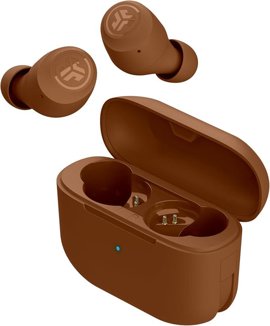 JLab Go Air Pop+ Tones True Wireless Earbuds, in Ear Headphones, Bluetooth Earphones, 35H Playtime Ear Buds, Bluetooth Earbuds with Microphone, USB-C Charging Case, Dual Connect, EQ3 Sound, (1615 C)