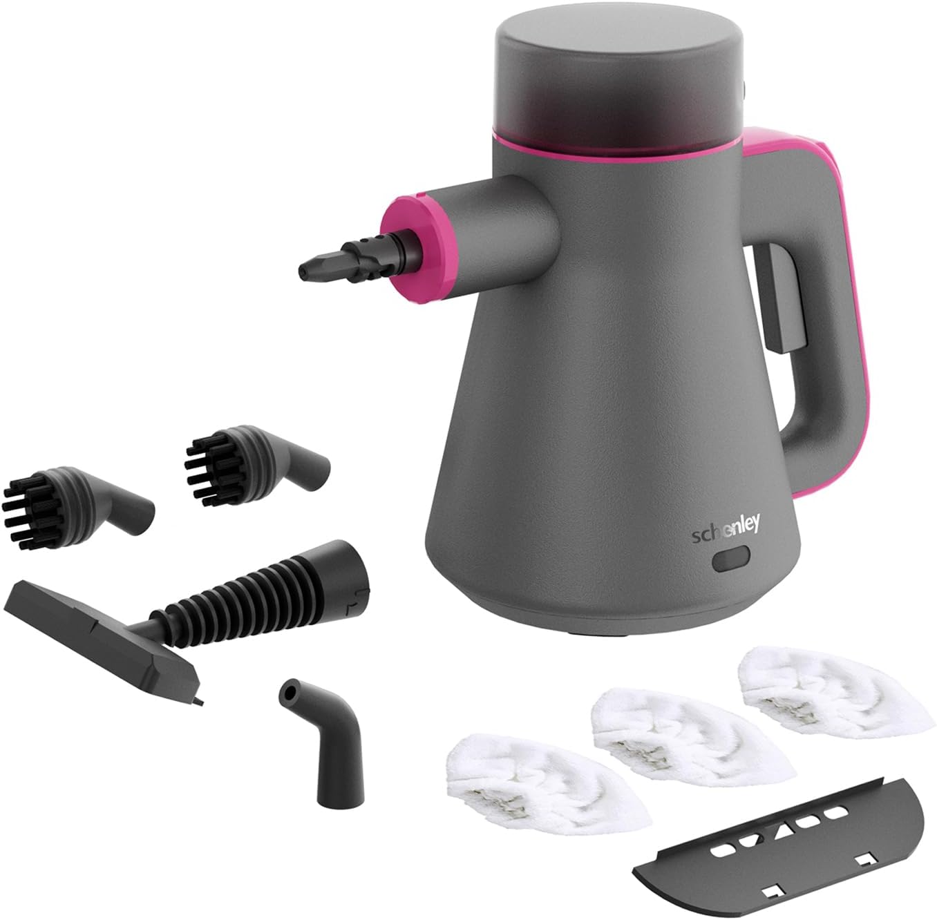 Schenley Portable Handheld Steam Cleaner, High-Pressure Design with Versatile Multi-Surface Accessories, Ideal for Upholstery, Stove, Tiles, Grout, and Auto Cleaning