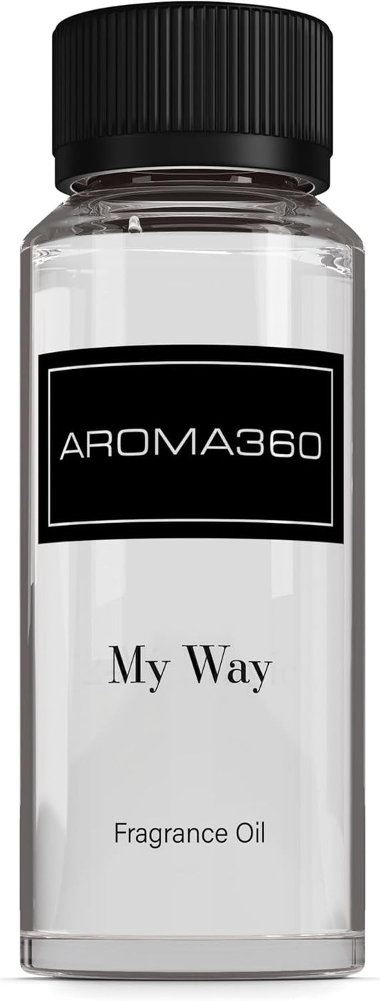 Aroma360 - My Way Fragrance Oil Blend | Hotel Inspired for Luxury Essential Oil Diffusers | Aromatherapy Scent Diffuser Oil | Lush Sandalwood, Warm Cedar, and Delicate Florals. - 120ML