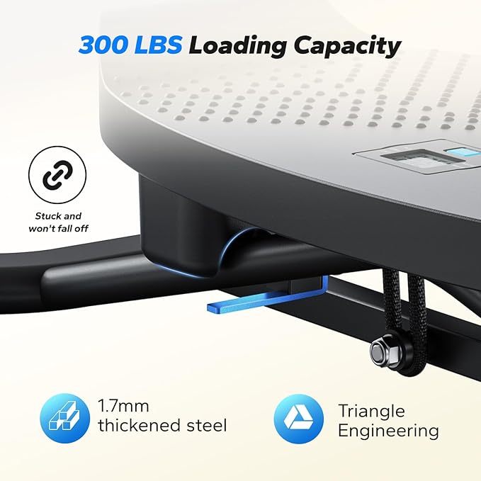 MERACH Balance Board with Resistance Bands, Portable Ski Balancing Machine Featuring LCD Monitor, 300 lbs Capacity Gibbon Balance Trainer for Full Body Workout