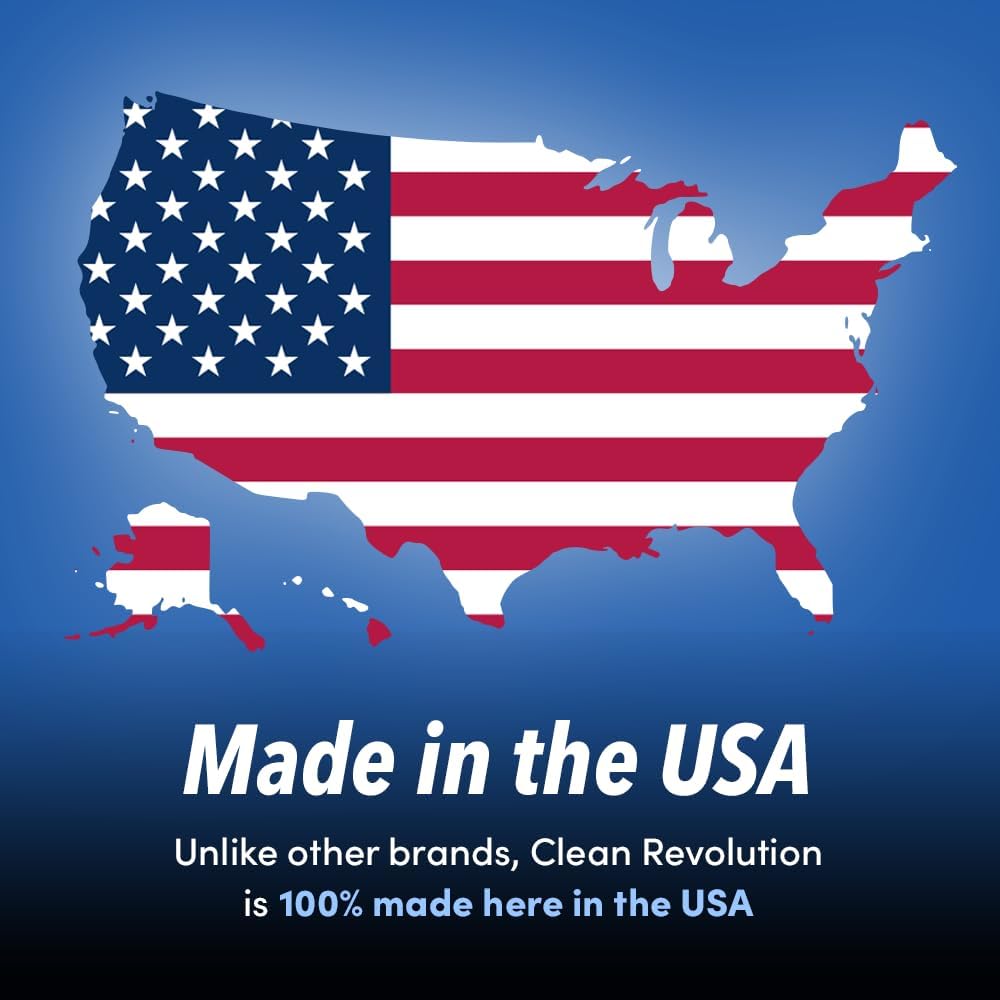 Clean Revolution SuperWash Dish Soap Spray 64oz Refill Supply Container, Ready to Use Formula, Citrus Fragrance, 1 Pack