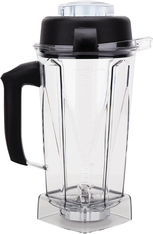Blender Pitcher 64oz Replacement Compatible with Vitamix 5200 5000 5300 6300 7500 Pro200 750 VM0101 VM0102 VM0103 E310 E320 Commercial Blender Pitcher Cup Parts
