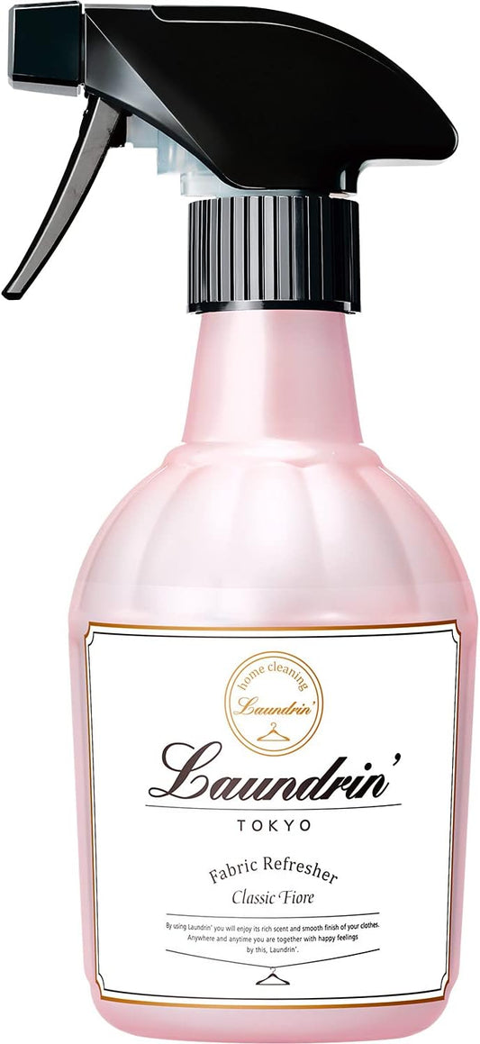 Laundrin Fabric Refresher Spray, Pet Odor Eliminator for Home, Room Essentials Fabric Spray, & Odor for Mattress, Curtain, Sofa, Carpet, Furniture, and Bedding - 300ml, Classic Fiore