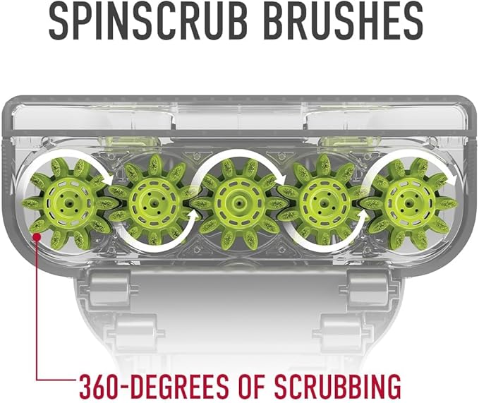 Hoover FloorMate Deluxe Hard Floor Cleaner Machine, Lightweight Cleaning Machine, Floor Scrubber with Spin Scrub Brushes, Wash and Dry Mode, Ideal for Hardwood, Vinyl, Tile, Laminate and More