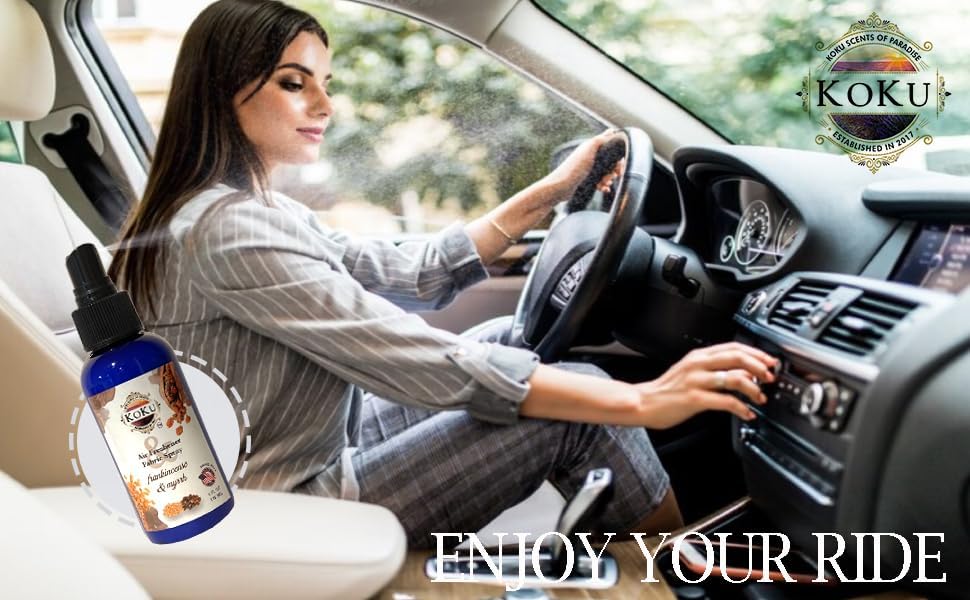 Frankincense Myrrh Air Freshener - Room Spray - Odor Eliminator - Deodorizer - Car Air Freshener - Home Spray - Linen Spray - Fabric Refresher - Non-Toxic - Alcohol Free (4 Oz)