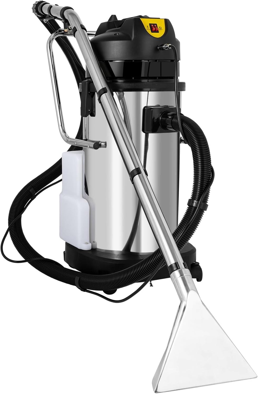 Professional Carpet Cleaner Stainless Steel Cleaning Machine Multi Purpose Wet & Dry Vacuum Cleaner Portable Cleaning Machine Powerful, Easy to Use for Hotel Office Restaurant