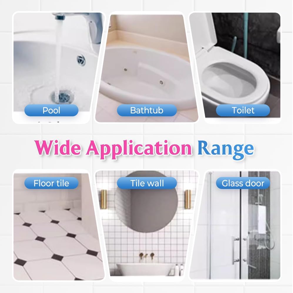 Bathroom Descaler Foam Cleaner, 2025 Upgrade Multipurpose Stubborn Stains Cleaner for Shower Room Glass Sink Toilet 100ml (3)