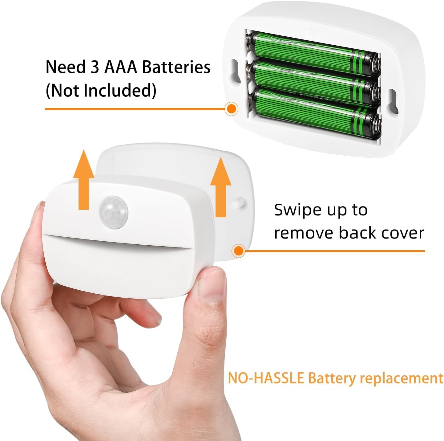 ZISUYU Motion Sensor Light Indoor Led Night Light Stick on Nightlight Battery Operated Lights for Hallway Stair Bathroom Closet Bedroom (Patent Applied)