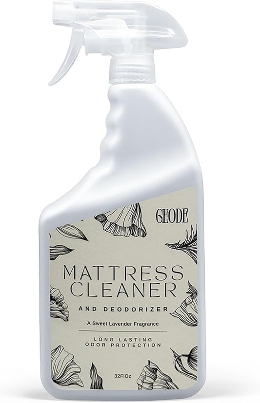 Geode Mattress Cleaner & Deodorizer – Natural Enzyme Formula for Stain & Odor Removal, Sweet Lavender Aroma, Eco-Friendly & Non-Toxic, Safe for All Fabrics (32fl oz)