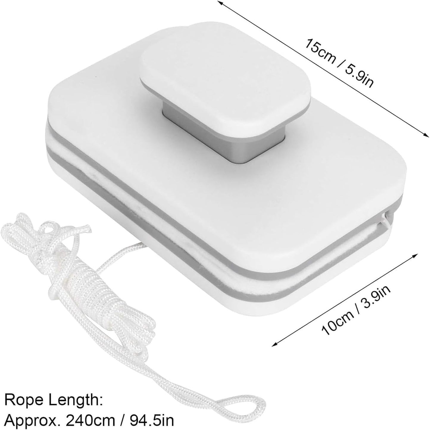 Magnetic Windshield Cleaner Tool Set, MagneticWindow Cleaner Tool, Double-Sided Window Cleaner, Windshield Magnetic Car Window Cleaner, Glass Thickness 3-10mm for High Rise Car Glazed