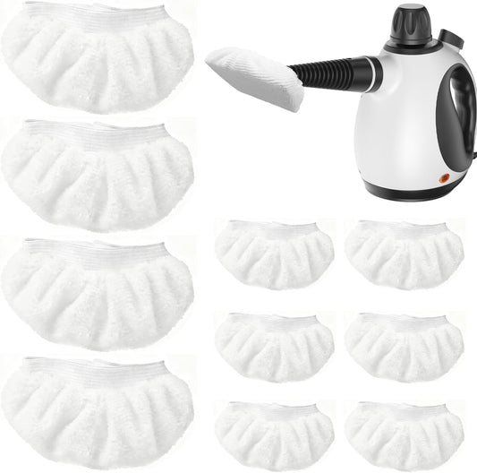 Universal Microfiber Cloths for Handheld Steam Cleaner Attachments,Steamer Accessories Washable Rags,10 Pack