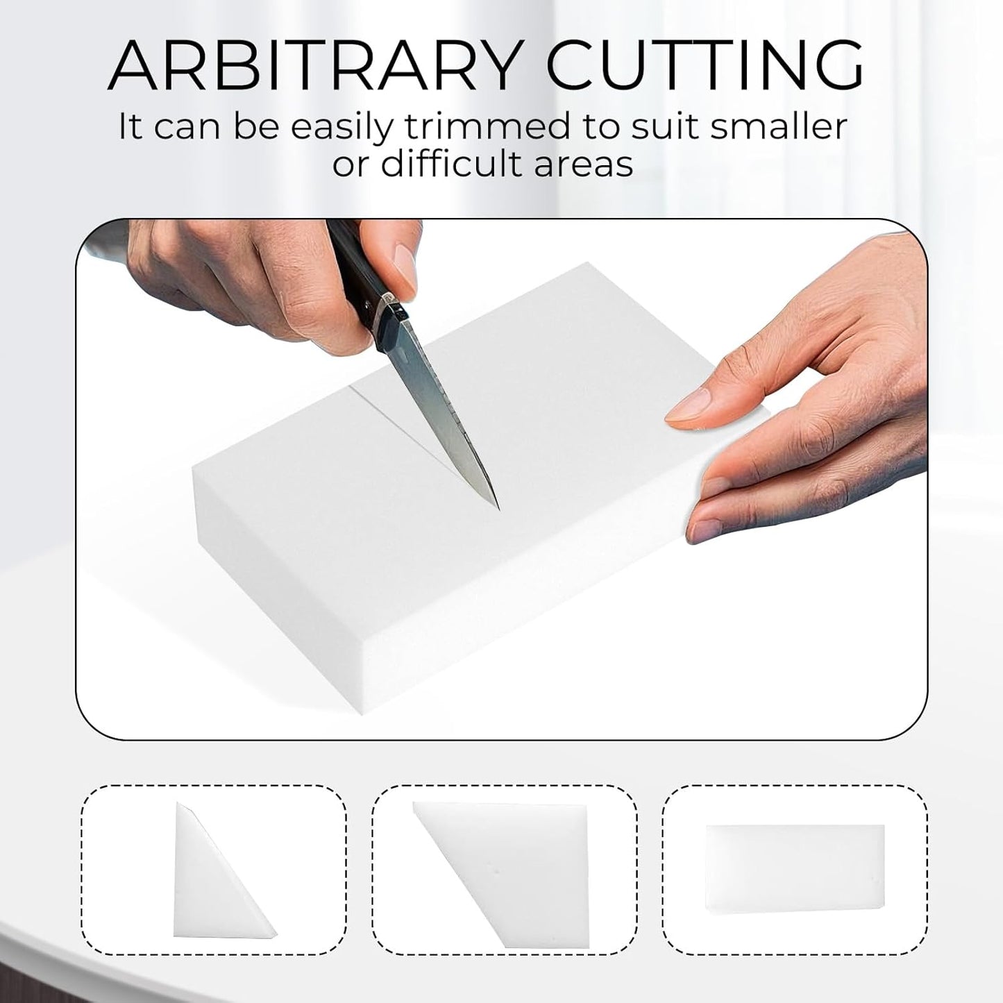 (100 Pack 3.9"x2.3"x0.8") Melamine Sponges Magic Cleaning Sponges in Bulk Eraser Sponges for Kitchen Bathroom Cleaning Supplies for Stains and Dirt