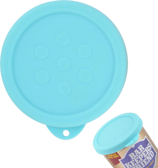 1 Pack Silicone Powder Cleanser Lids Compatible with Bar Keepers Friend, Comet, Ajax Powder Cleanser (12 oz & 21oz), Moisture Resistance, Cleanser Accessory to Keep Powder Dry (Blue)