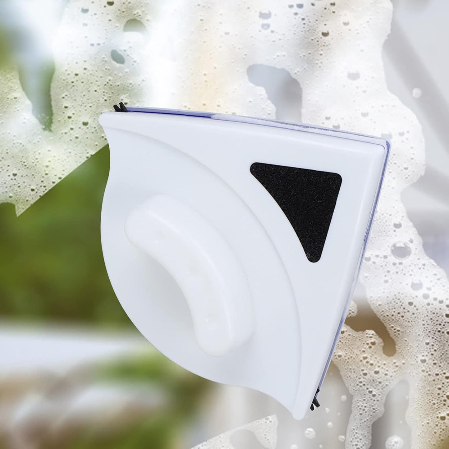 Magnetic Window Cleaner, Double Sided Window Cleaner, Adjustable Magnetic Glider Washing Brush Tools for High Rise Household Cleaning Windows Thickness 3 to 8mm Blue